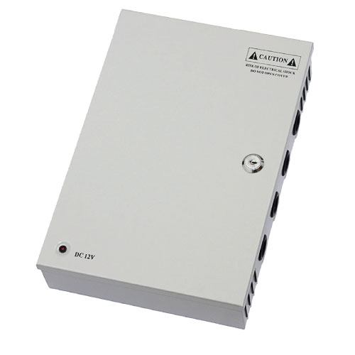 PSU - CCTV 9Way 8A Dist Box Powerstore
