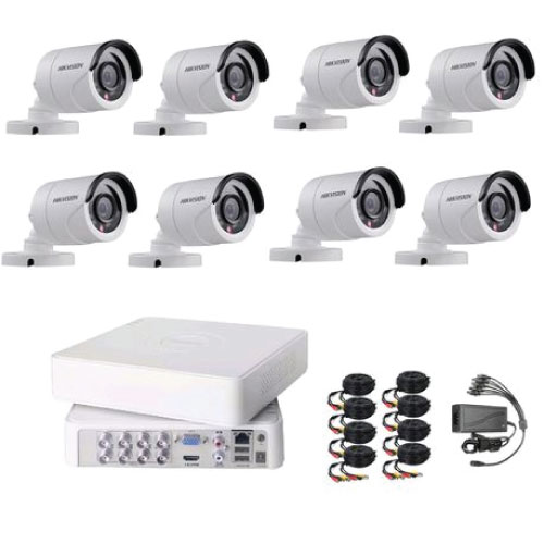 HIK HD-TVI 8Ch Hi-Res DVR 8 Cam Base Kit